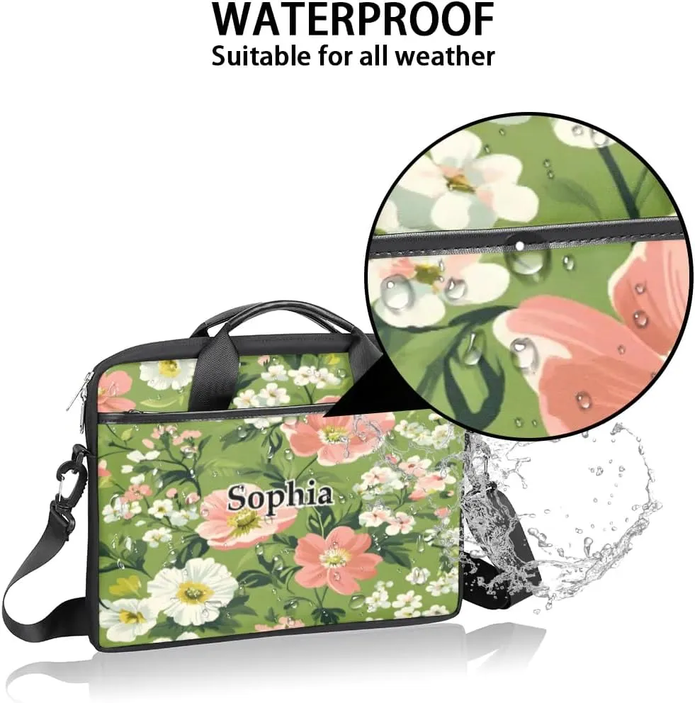 Custom-Laptop-Bag for-Adults Personalized Laptop-Shoulder-Bag with Name Computer-Bag Unicorn Work Bag