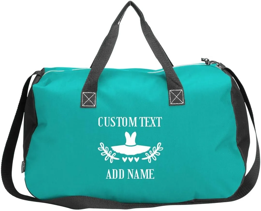 Custom Name & Text Bag for Dancer: Gym Duffel Bag