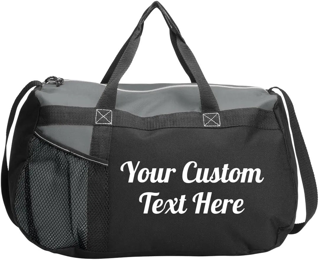 Custom Script Text Gym Workout Bag: Gym Duffel Bag