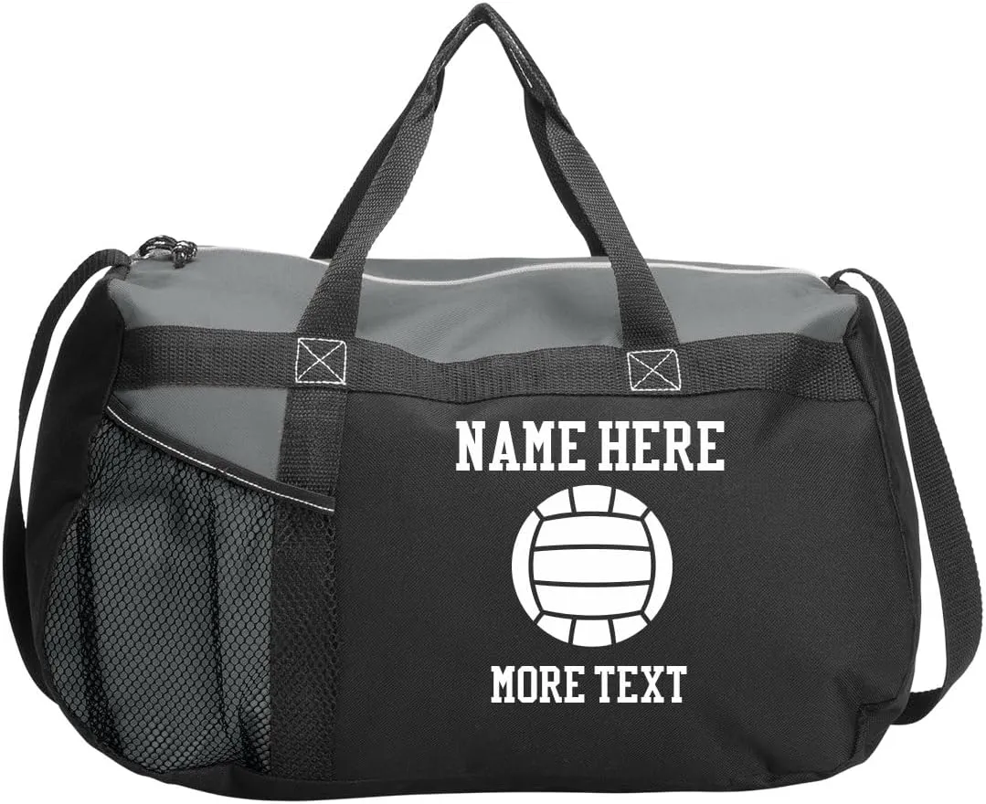 Customized Girl Volleyball Player Name Bag: Gym Duffel Bag