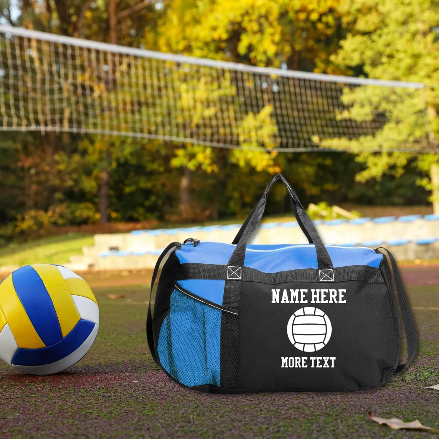 Customized Girl Volleyball Player Name Bag: Gym Duffel Bag