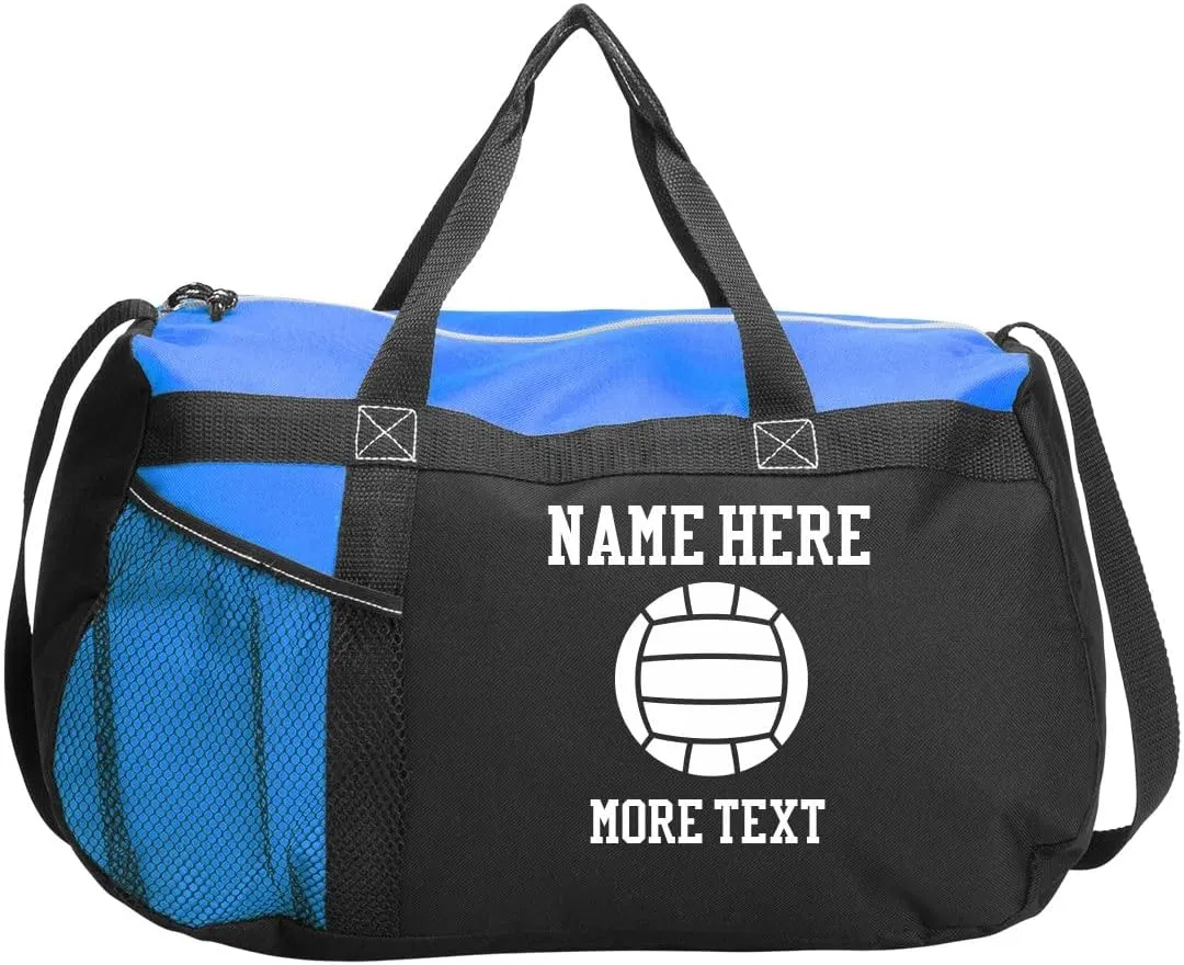 Customized Girl Volleyball Player Name Bag: Gym Duffel Bag