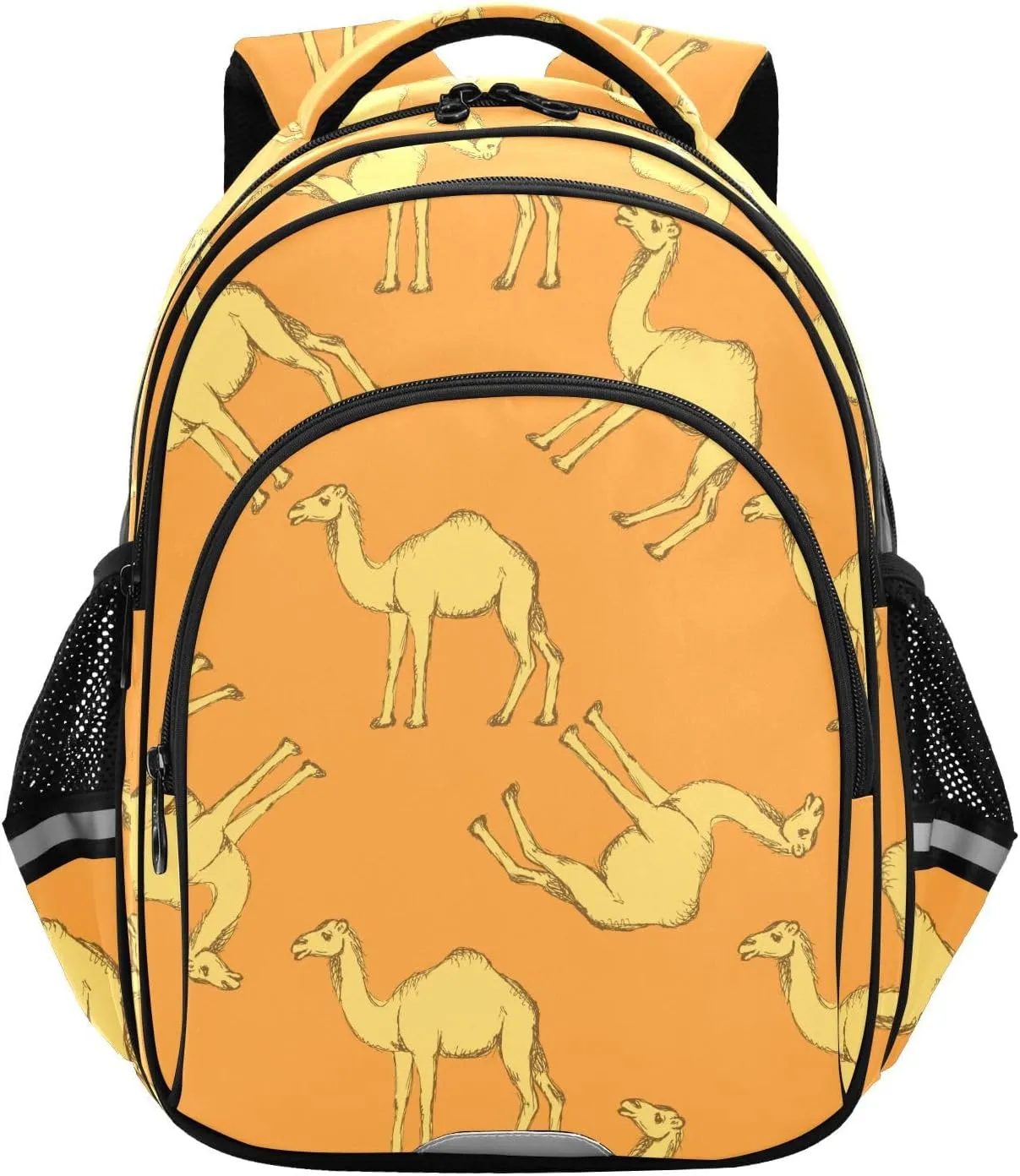Cute Camels Vintage Backpack for Kids Elementary School Bag Boys Girls Bookbag Travel Backpack Daypack