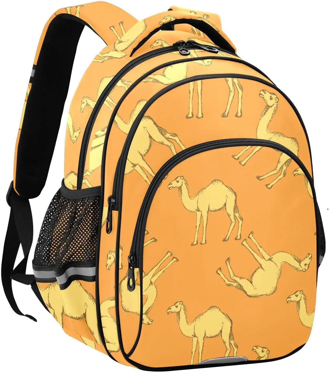 Cute Camels Vintage Backpack for Kids Elementary School Bag Boys Girls Bookbag Travel Backpack Daypack