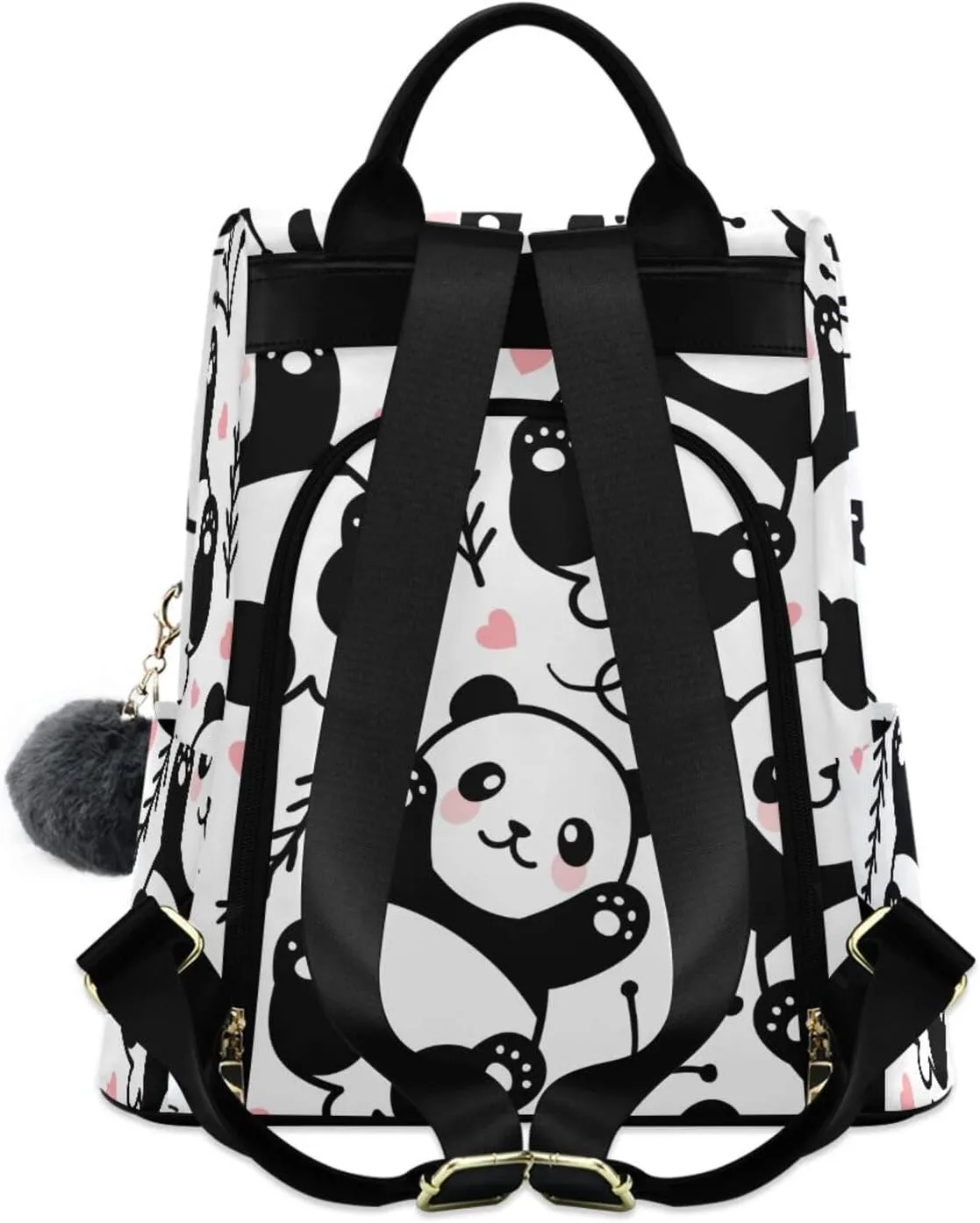 Cute Cartoon Panda Backpack Purse for Women Anti-Theft Fashion Back Pack Shoulder Bag