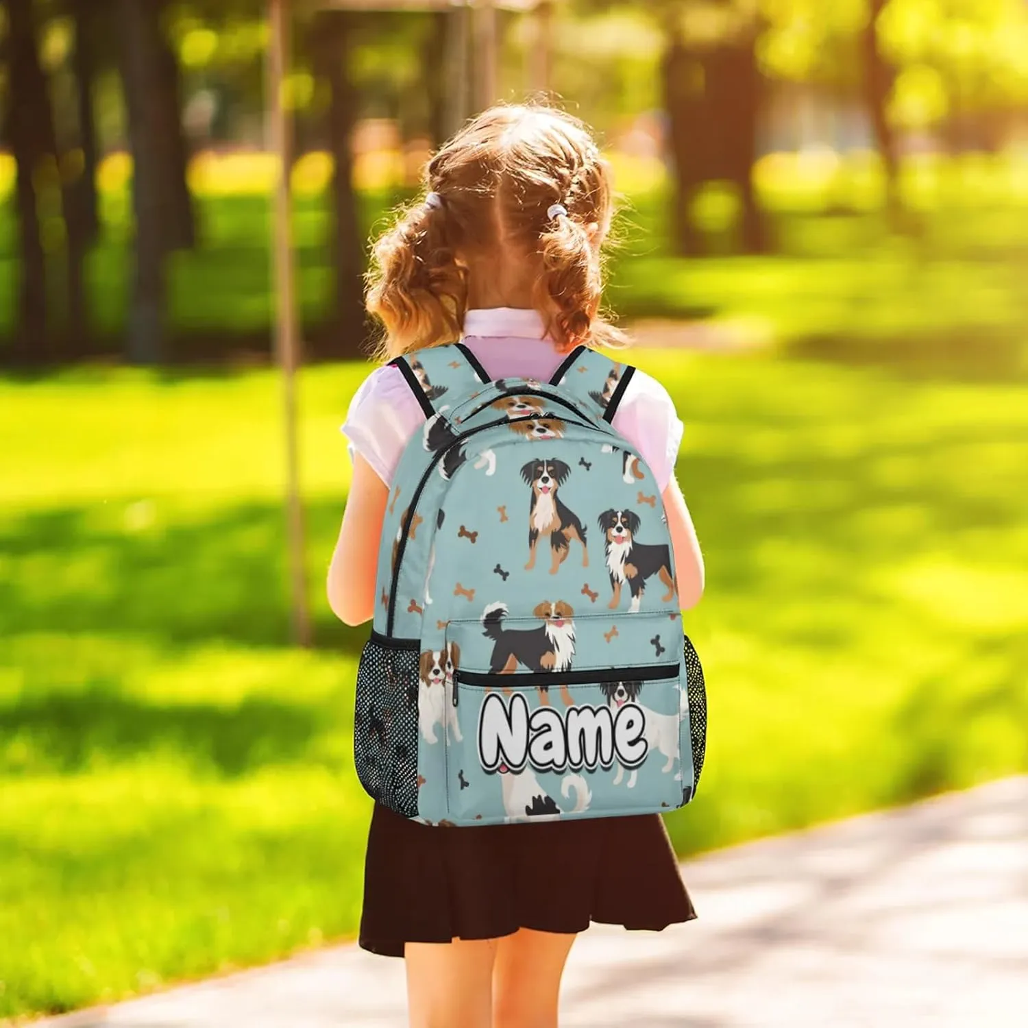 Cute Dog Puppy Animal Large Backpack Fashion Travel Backpacks for Business Women Men Casual Laptop Bag Waterproof Lightweight Shoulder Bags 16in