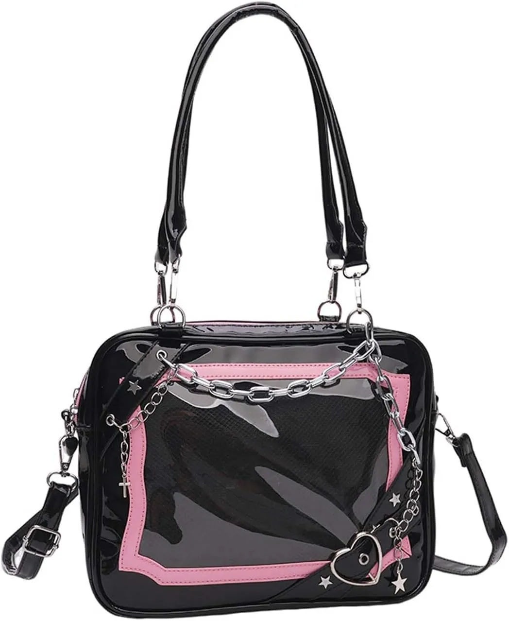 Cute ITA bag, a badge display bag that can be carried on both shoulders, suitable for daily wear and fashion shows