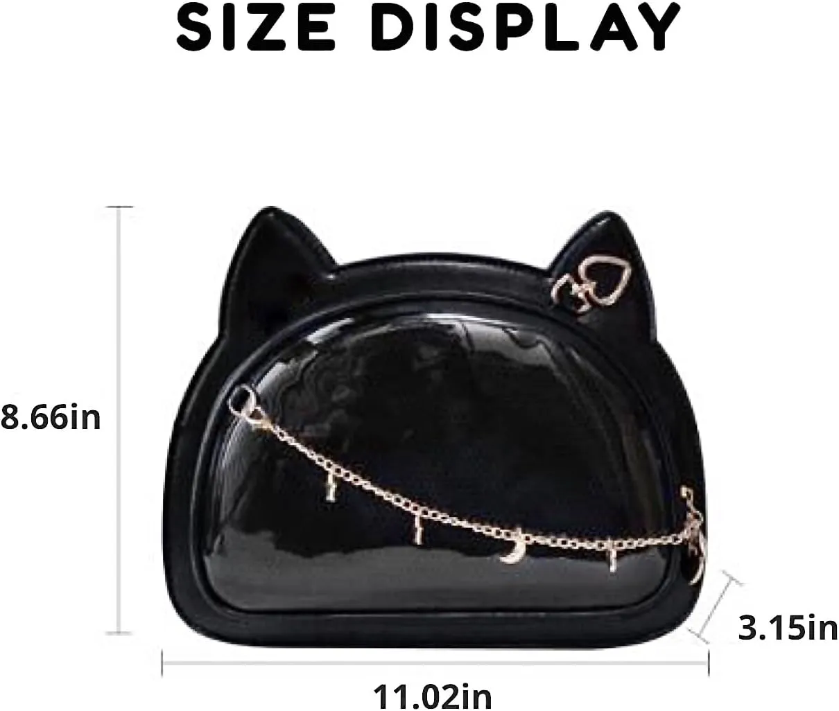 Cute Ita Bag Multi-Purpose Cat Purse Crossbody Bag Messenger Bag Shoulder Purse Kawaii Anime Pin Display Bag for Women