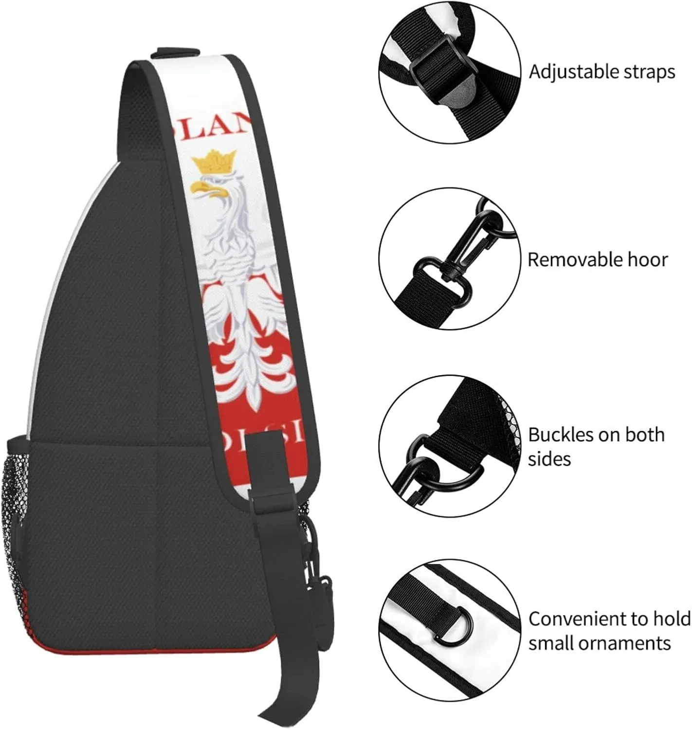 Cute Sea Otters Sling Bag Casual Chest Bags Adjustable Crossbody Bag Shoulder Backpack For Travel Hiking