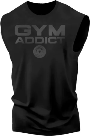 D R DETROIT REBELS Iron Gym Addict Tank Tops for Men, Sleeveless Bodybuilding Athletic Tank Top