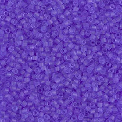 DB 783, Bright Purple Transparent Matte Dyed - Miyuki Delica Beads - Size 11 - 5 grams - Japanese Cylinder Seed Beads - Retail & Wholesale