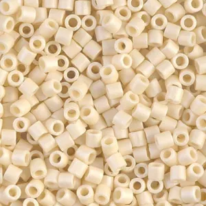 DB 883, Matte Opaque Cream AB - Miyuki Delica Beads - Size 11 - 5 grams - Japanese Cylinder Seed Beads - Retail & Wholesale - Rainbow