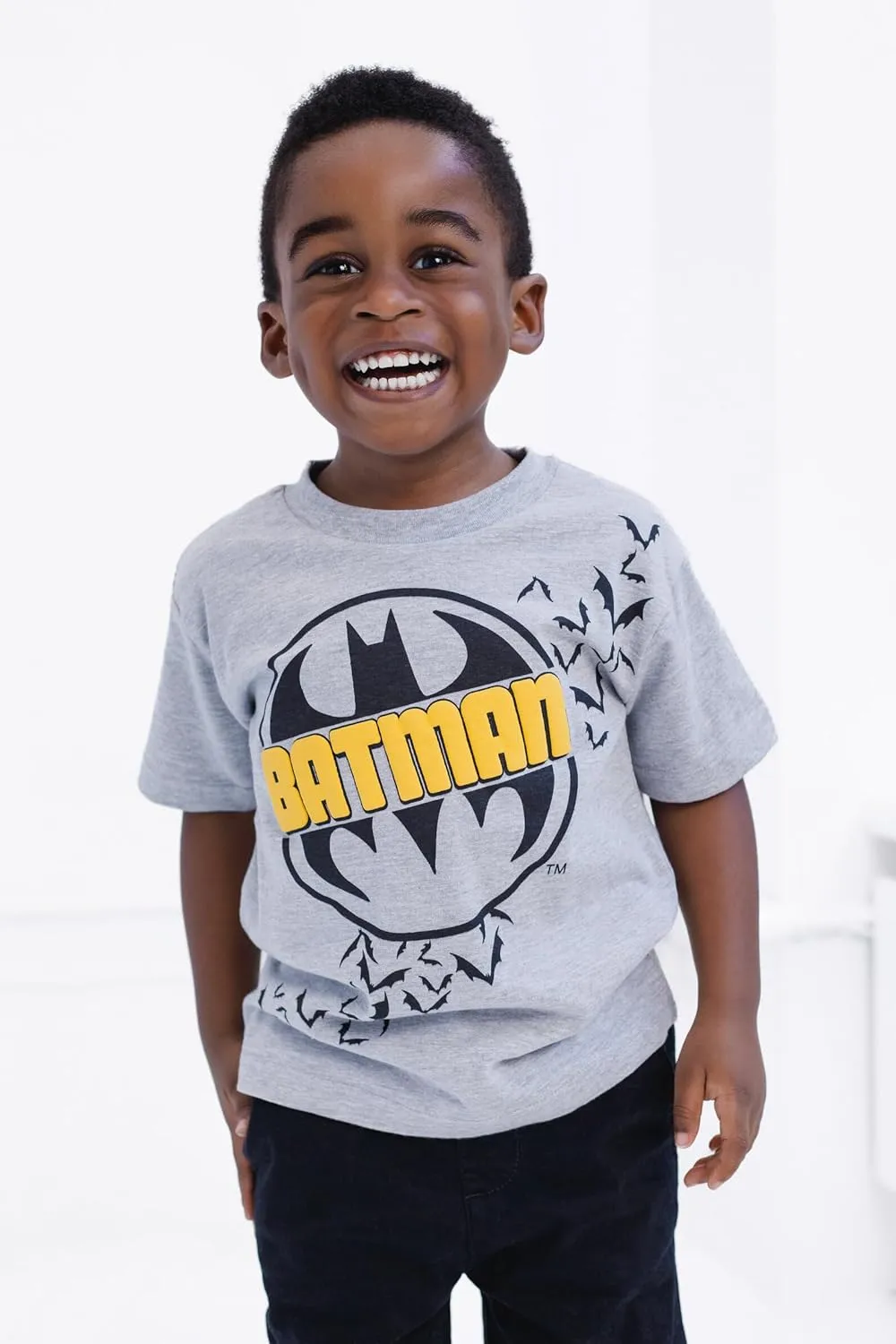 DC Comics Justice League Batman Joker Riddler 3 Pack Graphic T-Shirts Toddler to Big Kid