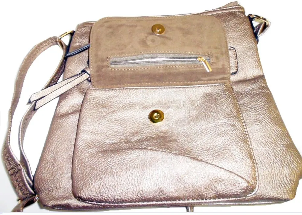 Designer Fortune Leaf Flora Logo Pockets Cross-body L Messenger Handbag Bag