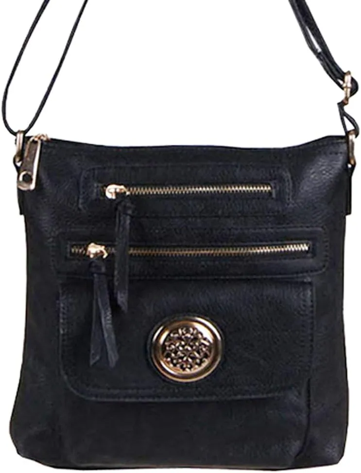 Designer Fortune Leaf Flora Logo Pockets Cross-body L Messenger Handbag Bag