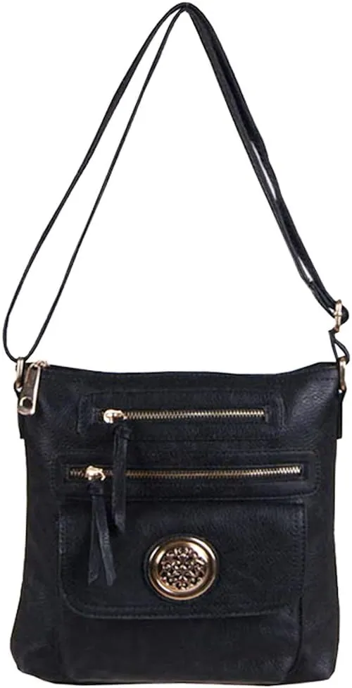 Designer Fortune Leaf Flora Logo Pockets Cross-body L Messenger Handbag Bag