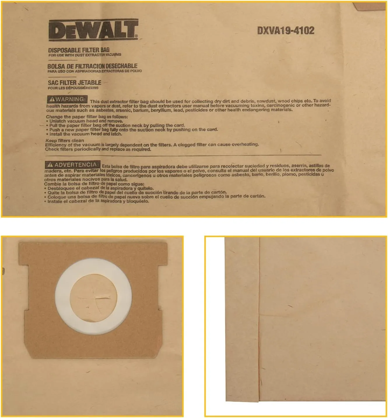 DEWALT DEWALT Dust Bag 12 16 Gallon 3