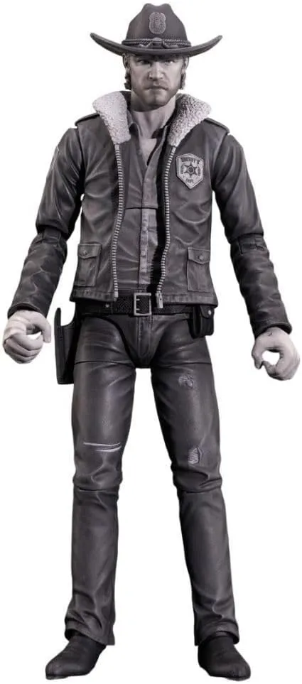 Diamond Select Toys The Walking Dead Comic Series 1 7-Inch Rick Grimes Action Figure with 16 Points of Articulation (Black and White)