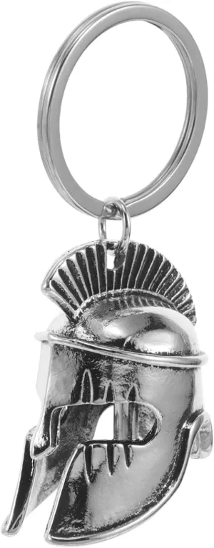 Didiseaon Roman Helmet Keychain Vintage Alloy Ornament Unique Backpack Charm Sturdy Keyring for Keys Bags Car Decor Ancient Style Pendant
