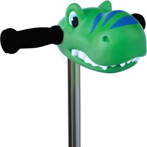 Dinosaur Scooter Head for Kids - Micro Kickboard Accessories - Green Dino Scooter Buddy - Dino Head for Children and Toddler Ages 3 and Up - Tool Free Installation