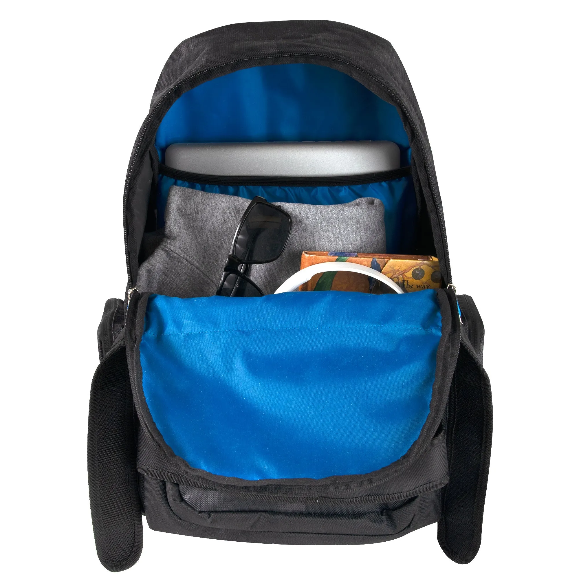 Double Velcro Strap Backpack w Laptop Sleeve 20-inch Wholesale