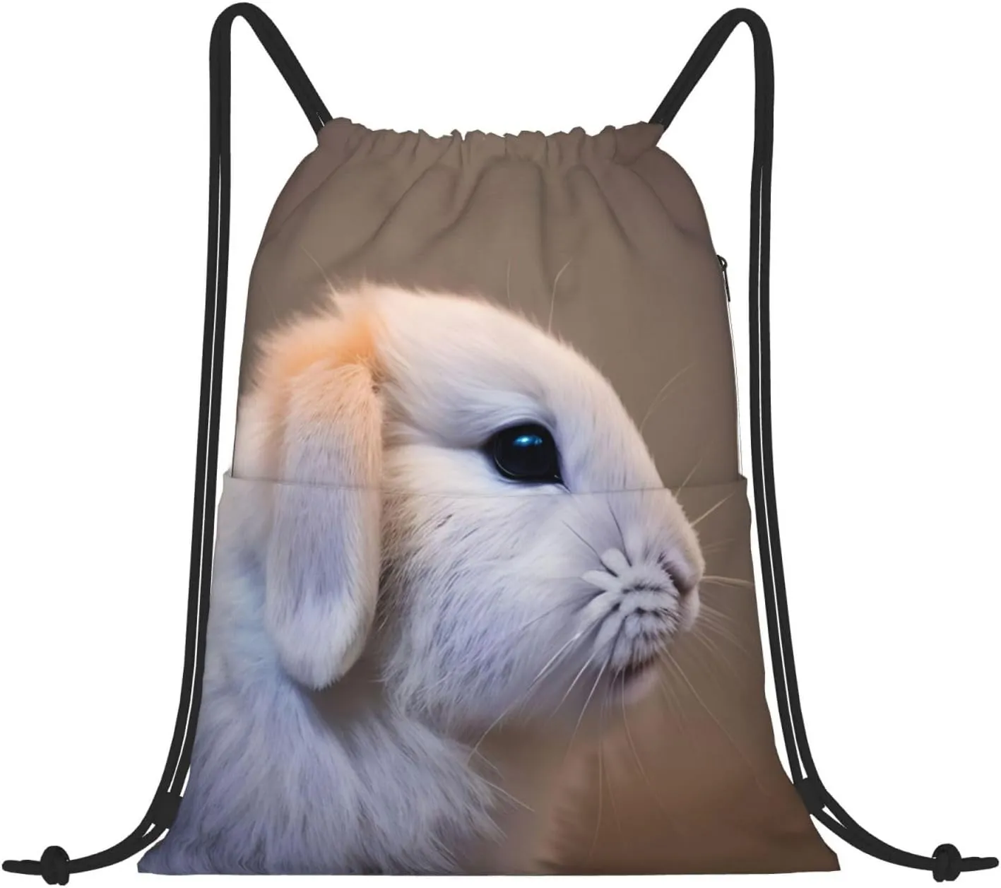 Drawstring Backpack for women,Versatile drawstring bag,Water-Resistant Cinch Bag,Gym sackpack-cry rabbit