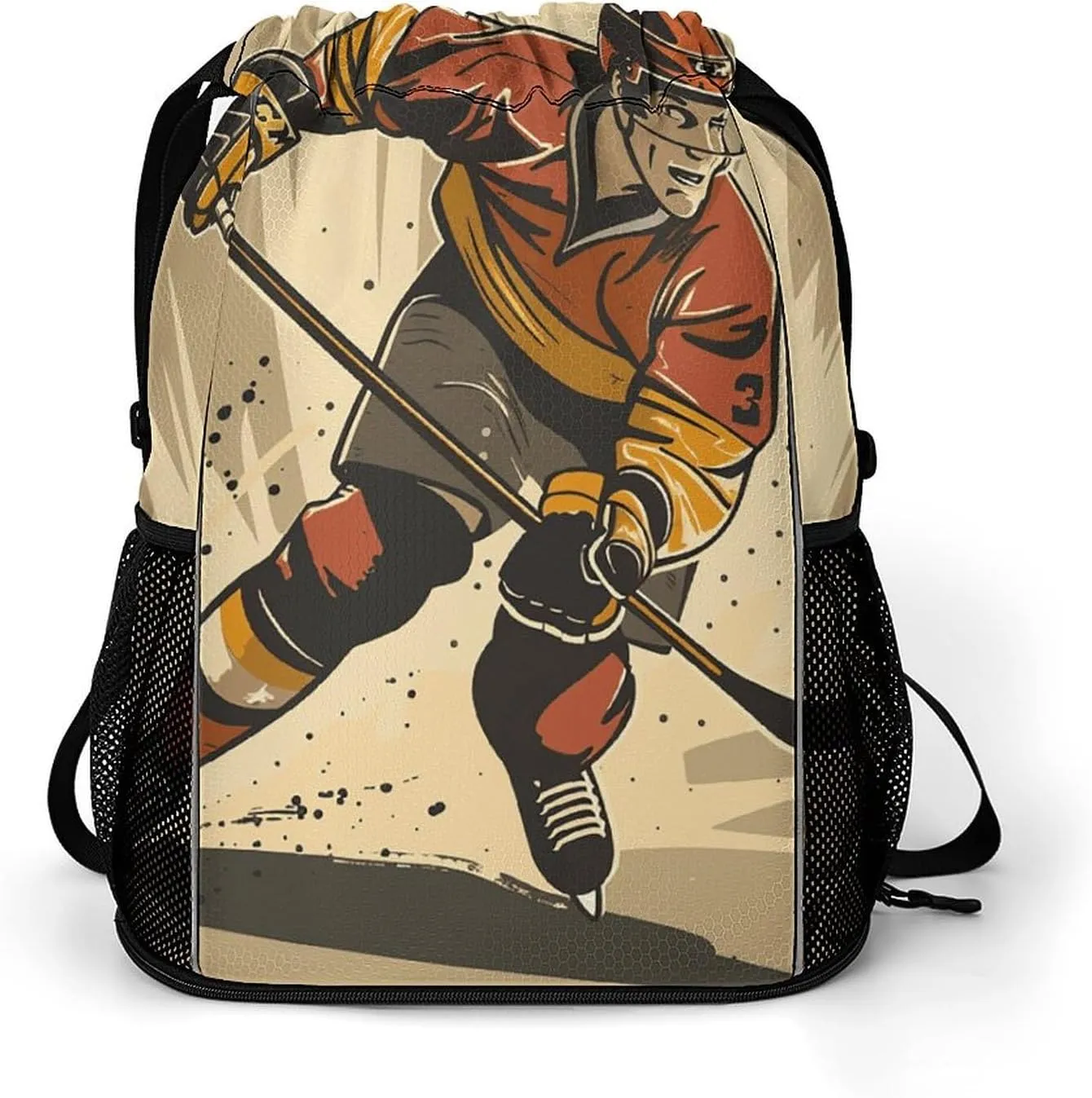 Drawstring Backpack Gym Drawstring Bag for Men Athlete Cartoon Image Draw String Bags Gym Bag Cinch Bag