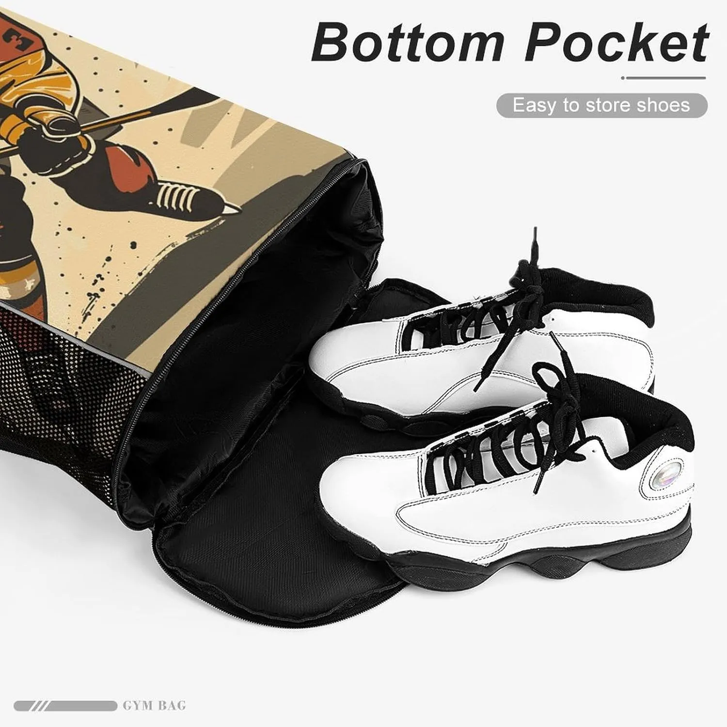 Drawstring Backpack Gym Drawstring Bag for Men Athlete Cartoon Image Draw String Bags Gym Bag Cinch Bag