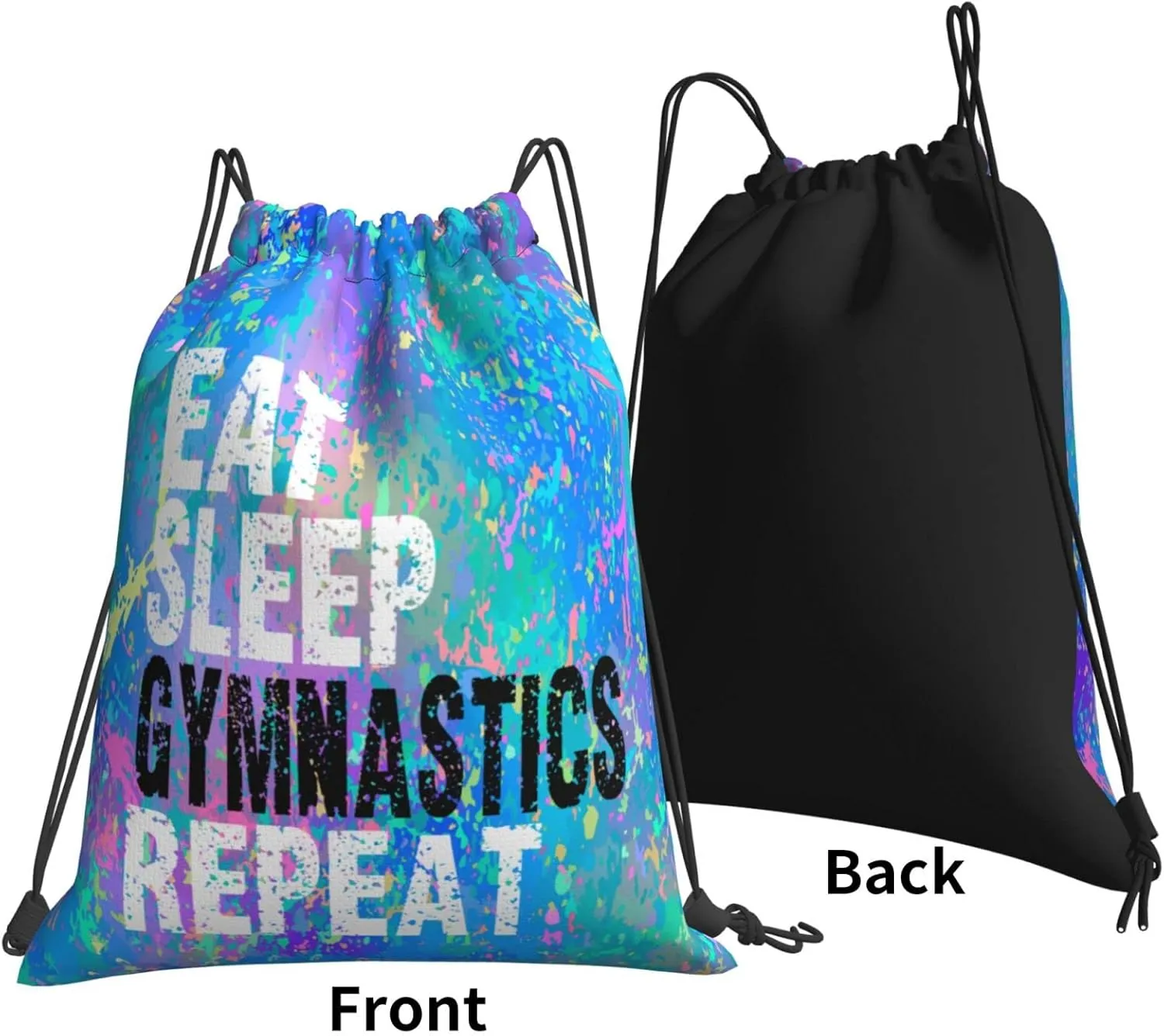 Drawstring Backpack Gym String Bag Sports Drawstring Sackpack For Women Men