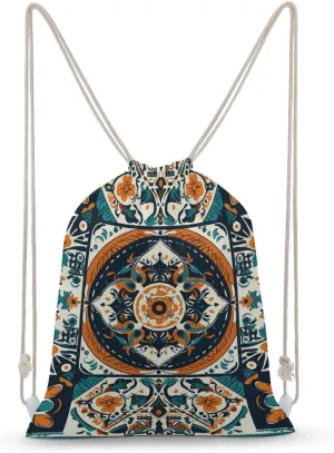 Drawstring Backpack Special Aboriginal Patterns Printed Drawstring Bags Sport Gym Sackpack Sports Sackpack Drawstring Backpack Bag for Gym Travel Beach