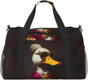 Duffle Bag for Travel, Noble Style Duck Weekender Overnight Duffel Bag, Carry On Bag Gym Bag for Women Men, Personal Item Travel Bag