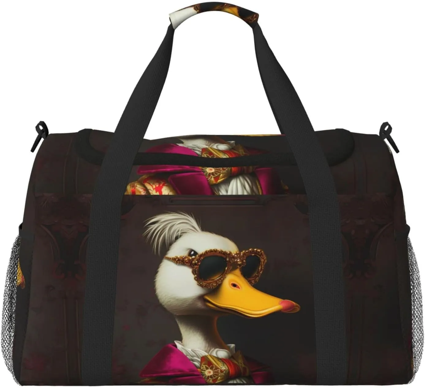 Duffle Bag for Travel, Noble Style Duck Weekender Overnight Duffel Bag, Carry On Bag Gym Bag for Women Men, Personal Item Travel Bag