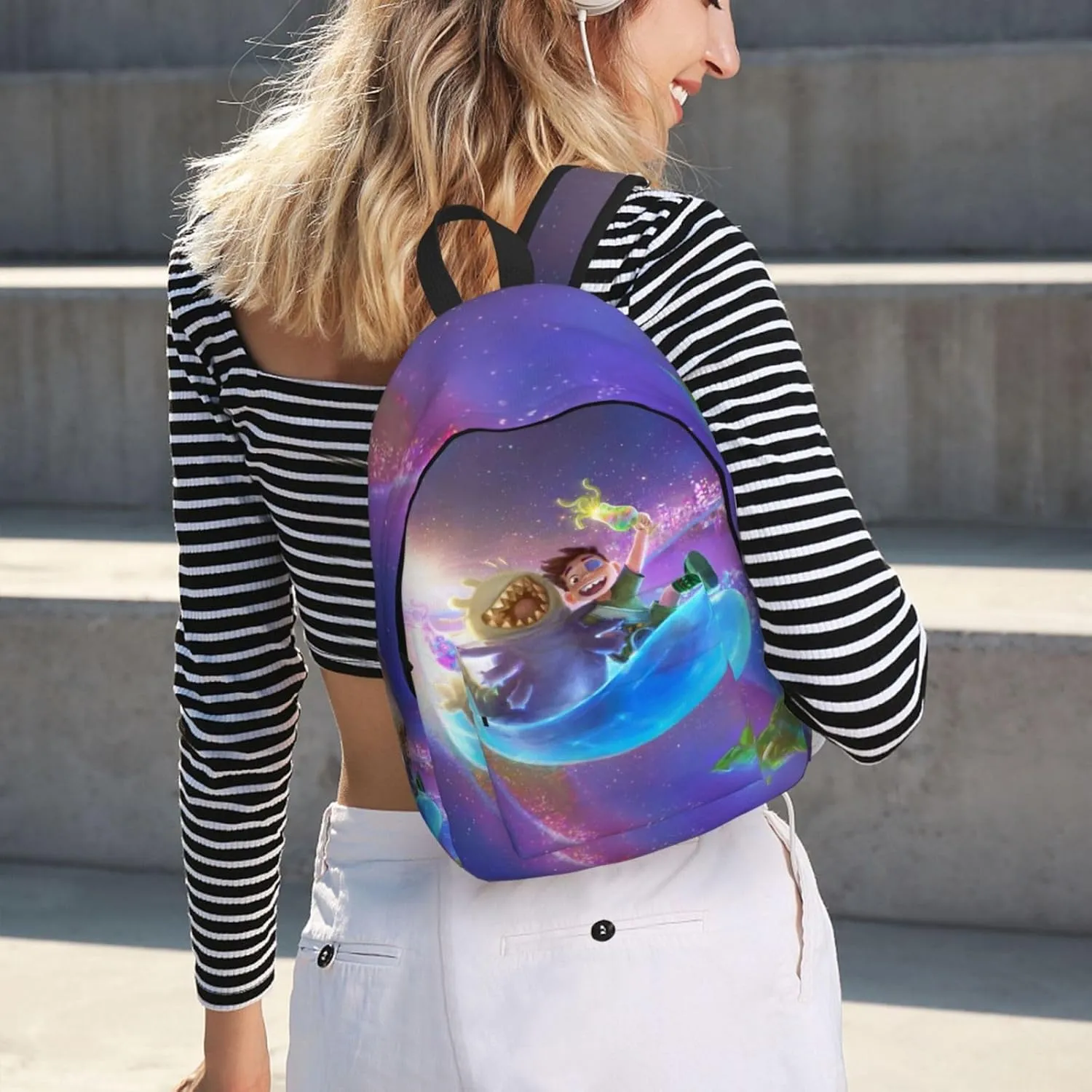 Durable Rucksack， Lightweight Travel Daypack，Elio Backpack，Unisex Daily Bag，Video Game Backpack Gifts，Laptop Bookbag
