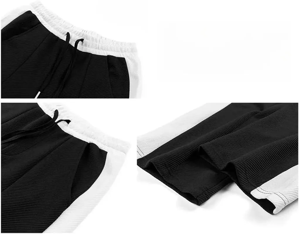 Dvbfufv Men's Spring Casual Sweatshirt Suit Sports Running Two-Piece Set Male Jogging Sportswear Outfits