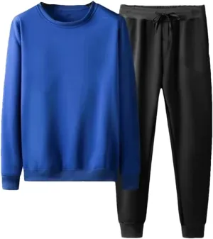Dvbfufv Men's Women's Casual Sports Golf Round Neck Pullover Sweatshirt  Outdoor Running Pants Set