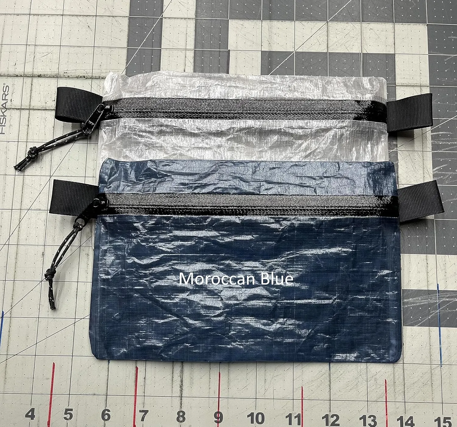 Dyneema Zipper Pouch (L, Moroccan Blue)