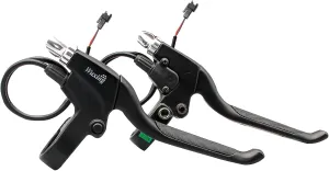 E-Bike Brake Lever WUXING 115PDD, Brake Grips for Electric Bike or E Scooter,Ebike Accessories Cut Off Power When Brakes Ebike Parts (SM Plug)