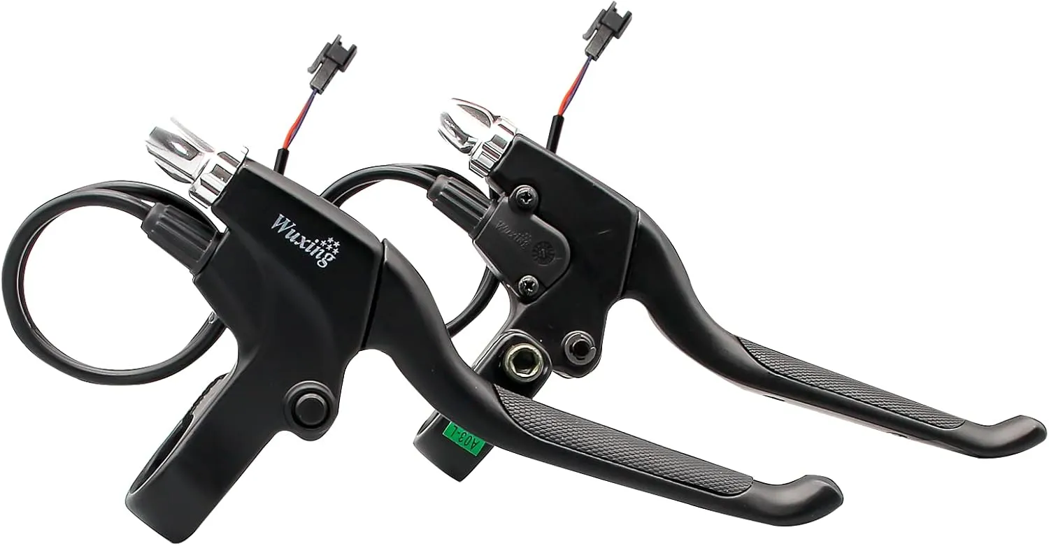 E-Bike Brake Lever WUXING 115PDD, Brake Grips for Electric Bike or E Scooter,Ebike Accessories Cut Off Power When Brakes Ebike Parts (SM Plug)