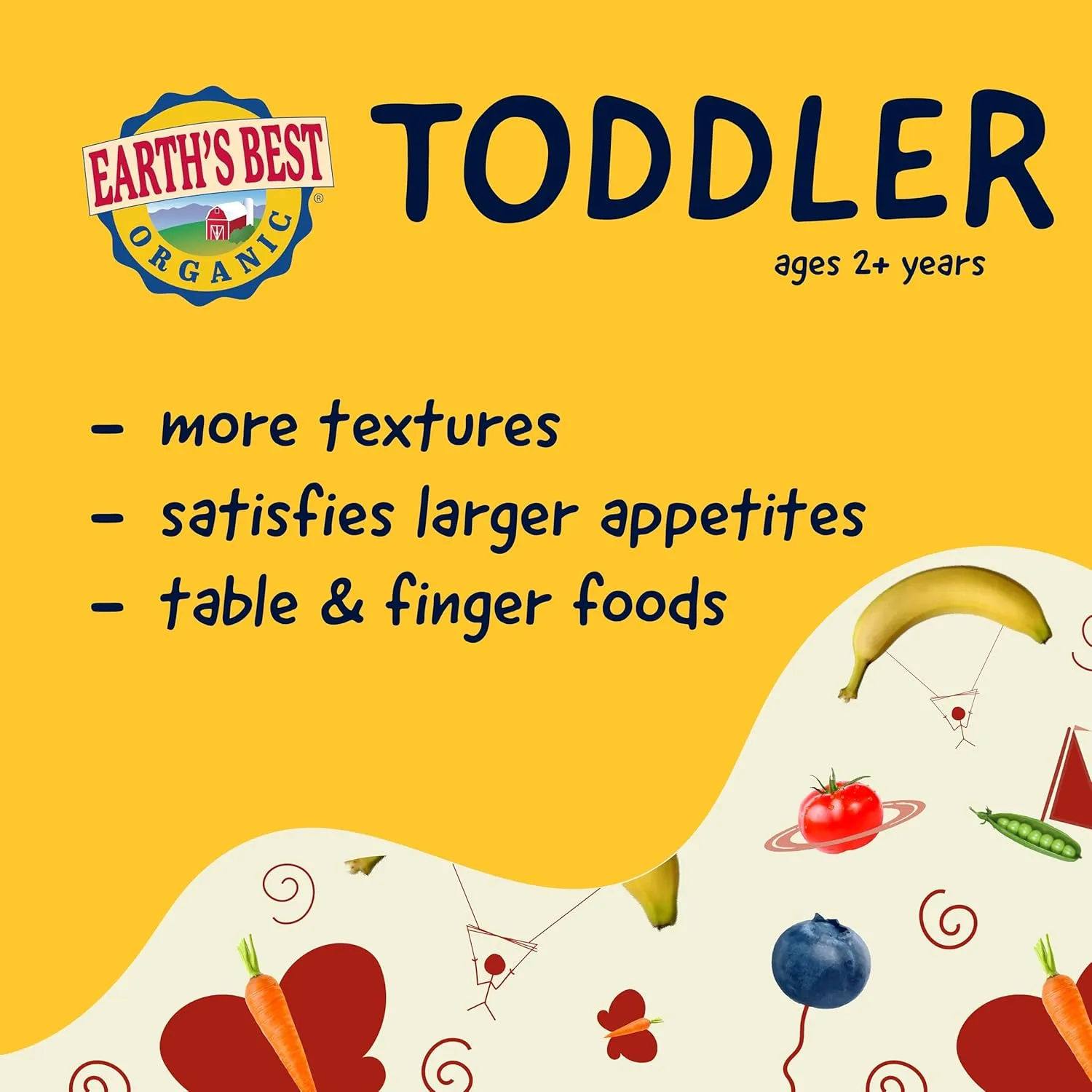 Earth's Best Organic Kids Snacks, Sesame Street Toddler Snacks, Organic PB&J Bites for Toddlers 2 Years and Older, Peanut Butter and Strawberry Flavored with Other Natural Flavors, 3.17 oz (Pack of 6)