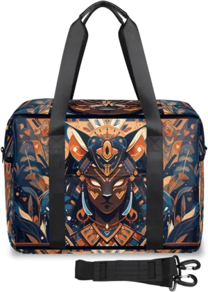 Egypt Ethnic Woman Womens Travel Bags, Weekender Carry on for Women, Sports Gym Bag, Workout Duffel bag, Overnight Shoulder Bag