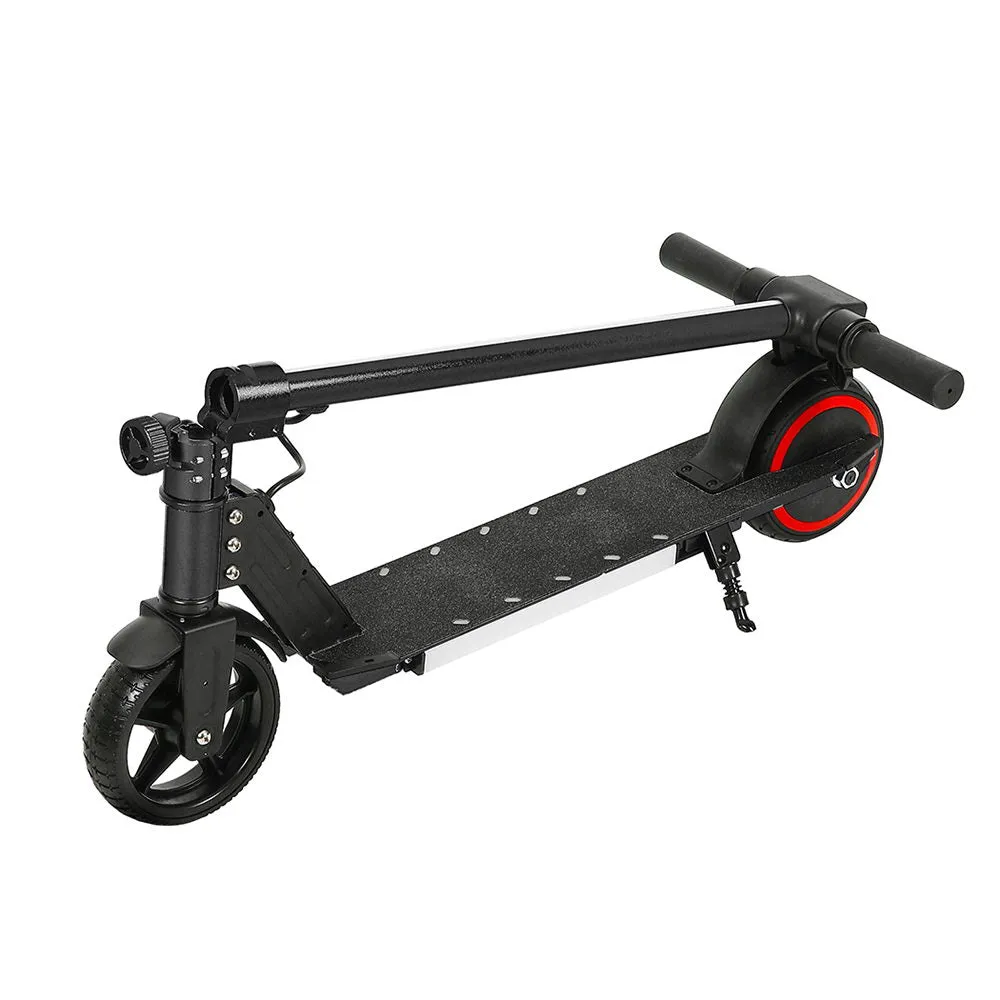 Electric Scooter 130W 16KM/H LED Light Folding Portable Riding Commuter Black