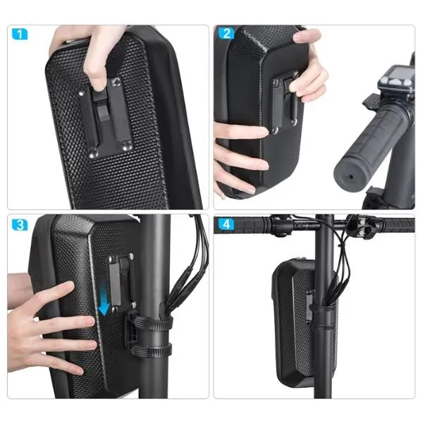 Electric Scooter Front Bag – 5L Waterproof Handlebar Storage