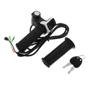 Electric Scooter Handlebar Grip Speed Controller Twist Throttle Lockable Sturdy Construction 36v for Bikes