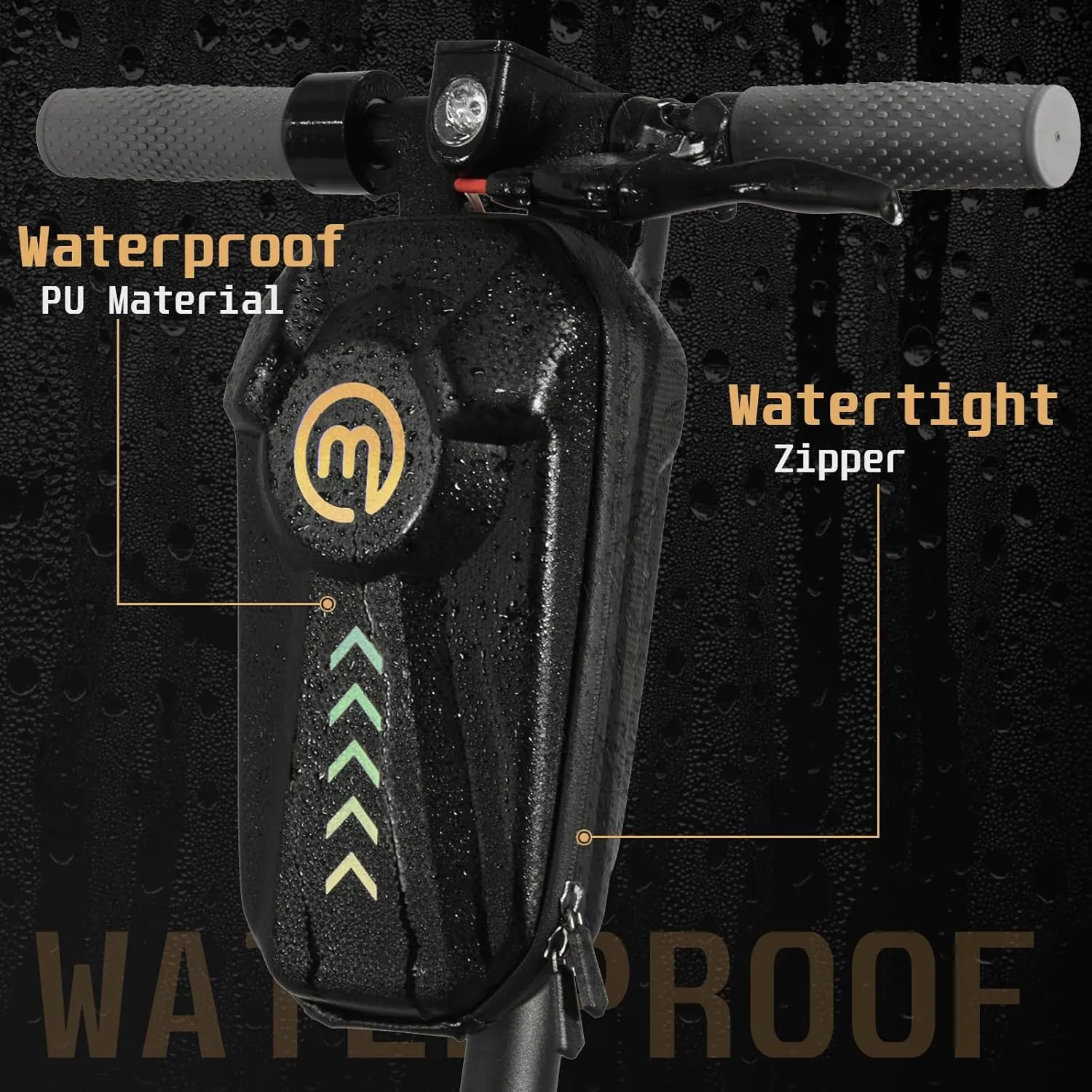Electric Scooter Lock, Scooter Locks 8mm Chain Lock Bike Locks Heavy Duty Anti Theft with 3 Keys and Waterproof Scooter Front Hanging Bag for E-Bike/Electric Scooters