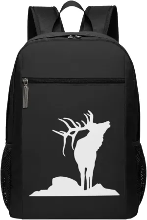 Elk Travel Laptop Backpack, Business Anti Theft Slim Sturdy Laptops Backpacks, College Computer Bag Gift for Men & Women Fits 17 Inch Notebook,Black