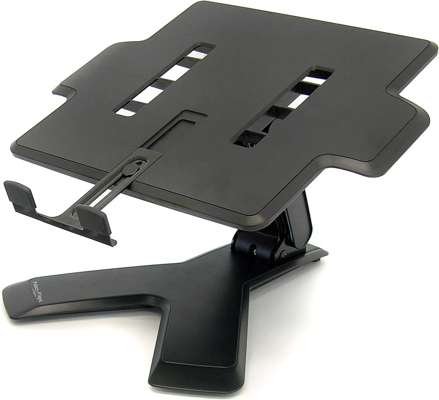 Ergotron – Neo-Flex Elevated Laptop Stand for Desk, 6 Inch Adjustable Height – for Laptops up to 21 Inches – Black