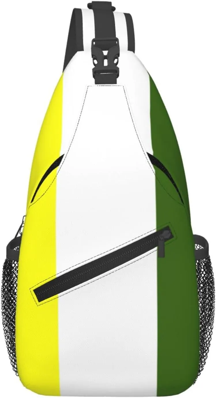 Ethnic Persian flag Crossbody Bags For Women Men Chest Backpack Gym Shoulder Bag Travel Outdoor Sports Casual Crossbody Bags