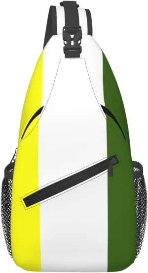 Ethnic Persian flag Crossbody Bags For Women Men Chest Backpack Gym Shoulder Bag Travel Outdoor Sports Casual Crossbody Bags