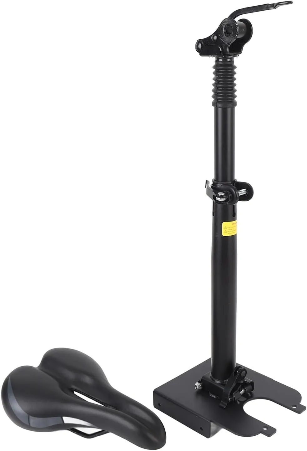 EVTSCAN Electric Scooter Seat Saddle Adjustable Foldable Shock Absorbing Foam Padding Comfortable Seat M365 1S Lite (Black)