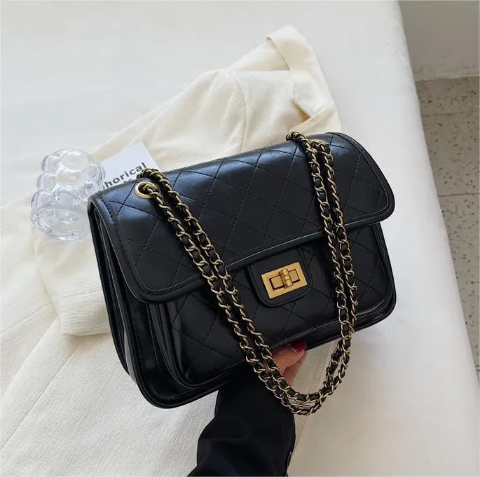 Exquisite fashion underarm Purses ladies commuting chain shoulder messenger bags classic versatile handbags